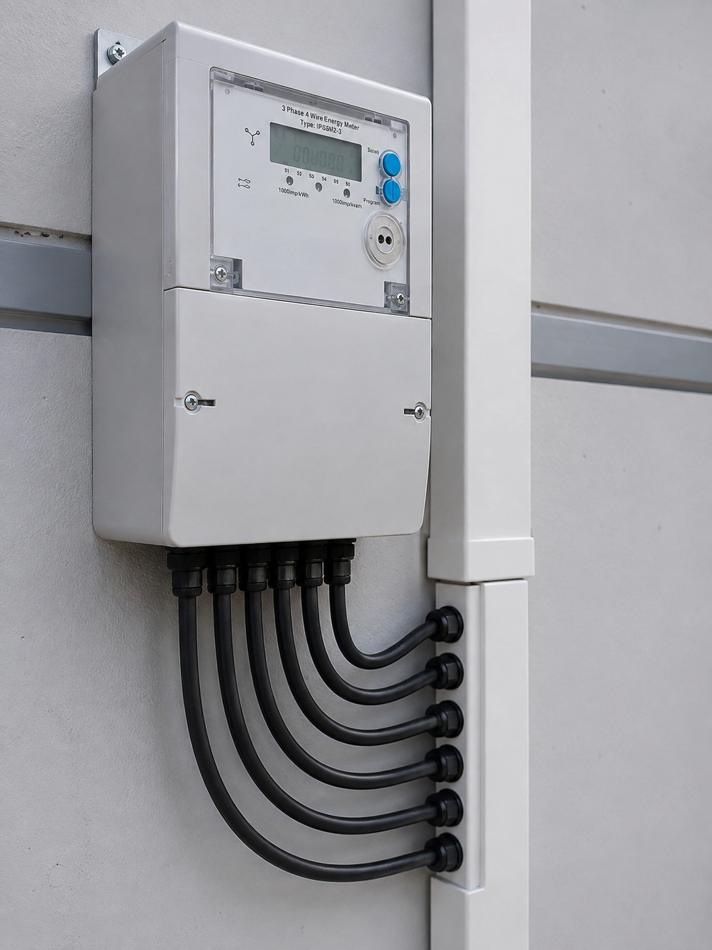ผลงานติดตั้ง ท่าข้าวโรงสีพงษ์นิยม 100 kW — มิเตอร์ 3 เฟส 4 สาย